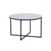 Sofit Indoor Living Room Tempered Clear Glass Top Corner Side Table Goldfan